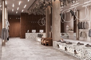 Mẫu thiết kế shop thời trang nữ vô cùng đẹp mắt và sang trọng